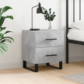 Concrete gray engineered wood bedside table 40x35x47.5 cm by vidaXL, Nightstands - Ref: Foro24-827364, Price: 61,99 €, Discou...