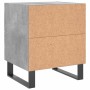 Mesita de noche madera ingeniería gris hormigón 40x35x47,5 cm de vidaXL, Mesitas de noche - Ref: Foro24-827364, Precio: 61,01...