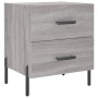 Mesitas noche 2 uds madera ingeniería gris Sonoma 40x35x47,5 cm de vidaXL, Mesitas de noche - Ref: Foro24-827337, Precio: 78,...