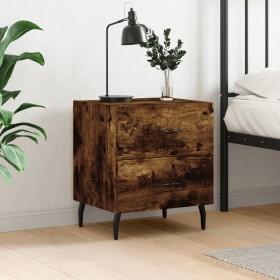 Smoked oak engineered wood bedside table 40x35x47.5 cm by vidaXL, Nightstands - Ref: Foro24-827350, Price: 38,99 €, Discount: %