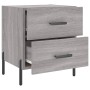 Mesitas noche 2 uds madera ingeniería gris Sonoma 40x35x47,5 cm de vidaXL, Mesitas de noche - Ref: Foro24-827337, Precio: 78,...