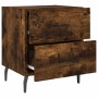 Smoked oak engineered wood bedside table 40x35x47.5 cm by vidaXL, Nightstands - Ref: Foro24-827350, Price: 38,99 €, Discount: %