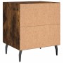 Mesita de noche madera ingeniería roble ahumado 40x35x47,5 cm de vidaXL, Mesitas de noche - Ref: Foro24-827350, Precio: 38,99...