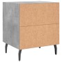 Mesita de noche madera ingeniería gris hormigón 40x35x47,5 cm de vidaXL, Mesitas de noche - Ref: Foro24-827348, Precio: 50,20...