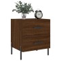 Nightstand 2 pcs oak brown engineered wood 40x35x47.5 cm by vidaXL, Nightstands - Ref: Foro24-827339, Price: 96,10 €, Discoun...