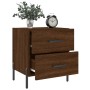 Nightstand 2 pcs oak brown engineered wood 40x35x47.5 cm by vidaXL, Nightstands - Ref: Foro24-827339, Price: 96,10 €, Discoun...