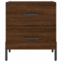 Nightstand 2 pcs oak brown engineered wood 40x35x47.5 cm by vidaXL, Nightstands - Ref: Foro24-827339, Price: 96,10 €, Discoun...