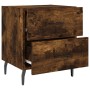 Nightstand 2 pcs engineered wood smoked oak 40x35x47.5cm by vidaXL, Nightstands - Ref: Foro24-827351, Price: 63,75 €, Discoun...