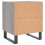 Sonoma grauer Nachttisch aus Holzwerkstoff, 40 x 35 x 47,5 cm von vidaXL, Nachttische - Ref: Foro24-827368, Preis: 42,99 €, R...