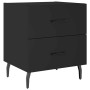 Bedside tables 2 units engineered wood black 40x35x47.5 cm by vidaXL, Nightstands - Ref: Foro24-827343, Price: 89,67 €, Disco...