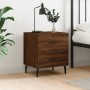 Brown oak engineered wood bedside table 40x35x47.5 cm by vidaXL, Nightstands - Ref: Foro24-827354, Price: 53,07 €, Discount: %