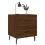 Brown oak engineered wood bedside table 40x35x47.5 cm by vidaXL, Nightstands - Ref: Foro24-827354, Price: 53,07 €, Discount: %