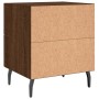 Brown oak engineered wood bedside table 40x35x47.5 cm by vidaXL, Nightstands - Ref: Foro24-827354, Price: 53,07 €, Discount: %