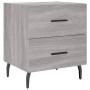 Mesitas noche 2 uds madera ingeniería gris Sonoma 40x35x47,5 cm de vidaXL, Mesitas de noche - Ref: Foro24-827353, Precio: 73,...