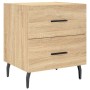 Mesita de noche madera de ingeniería roble Sonoma 40x35x47,5 cm de vidaXL, Mesitas de noche - Ref: Foro24-827346, Precio: 34,...