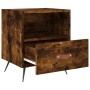 Mesita noche 2 uds madera ingeniería roble ahumado 40x35x47,5cm de vidaXL, Mesitas de noche - Ref: Foro24-827383, Precio: 51,...