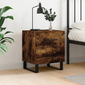 Smoked oak engineered wood bedside table 40x35x47.5 cm by vidaXL, Nightstands - Ref: Foro24-827366, Price: 36,99 €, Discount: %