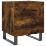 Smoked oak engineered wood bedside table 40x35x47.5 cm by vidaXL, Nightstands - Ref: Foro24-827366, Price: 36,81 €, Discount: %