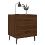 Bedside table 2 units engineered wood brown oak 40x35x47.5 cm by vidaXL, Nightstands - Ref: Foro24-827355, Price: 73,29 €, Di...