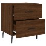 Bedside table 2 units engineered wood brown oak 40x35x47.5 cm by vidaXL, Nightstands - Ref: Foro24-827355, Price: 73,29 €, Di...