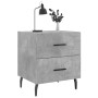 Mesita noche 2 uds madera ingeniería gris hormigón 40x35x47,5cm de vidaXL, Mesitas de noche - Ref: Foro24-827349, Precio: 63,...