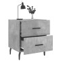 Mesita noche 2 uds madera ingeniería gris hormigón 40x35x47,5cm de vidaXL, Mesitas de noche - Ref: Foro24-827349, Precio: 63,...