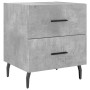 Mesita noche 2 uds madera ingeniería gris hormigón 40x35x47,5cm de vidaXL, Mesitas de noche - Ref: Foro24-827349, Precio: 63,...