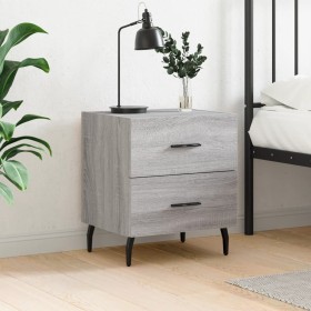 Sonoma gray engineered wood bedside table 40x35x47.5 cm by vidaXL, Nightstands - Ref: Foro24-827352, Price: 50,99 €, Discount: %