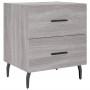 Sonoma gray engineered wood bedside table 40x35x47.5 cm by vidaXL, Nightstands - Ref: Foro24-827352, Price: 51,00 €, Discount: %