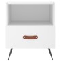 White engineered wood bedside table 40x35x47.5 cm by vidaXL, Nightstands - Ref: Foro24-827372, Price: 41,12 €, Discount: %