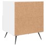 White engineered wood bedside table 40x35x47.5 cm by vidaXL, Nightstands - Ref: Foro24-827372, Price: 41,12 €, Discount: %