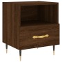 Brown oak engineered wood bedside table 40x35x47.5 cm by vidaXL, Nightstands - Ref: Foro24-827402, Price: 53,49 €, Discount: %