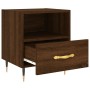 Brown oak engineered wood bedside table 40x35x47.5 cm by vidaXL, Nightstands - Ref: Foro24-827402, Price: 53,49 €, Discount: %