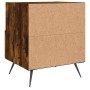 Mesita de noche madera ingeniería roble ahumado 40x35x47,5 cm de vidaXL, Mesitas de noche - Ref: Foro24-827382, Precio: 39,94...