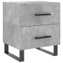 Mesita noche 2 uds madera ingeniería gris hormigón 40x35x47,5cm de vidaXL, Mesitas de noche - Ref: Foro24-827365, Precio: 90,...