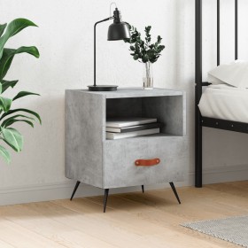 Concrete gray engineered wood bedside table 40x35x47.5 cm by vidaXL, Nightstands - Ref: Foro24-827380, Price: 40,35 €, Discou...