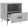 Mesita de noche madera ingeniería gris hormigón 40x35x47,5 cm de vidaXL, Mesitas de noche - Ref: Foro24-827380, Precio: 40,35...