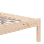 Solid wood bed frame 140x190 cm by vidaXL, Beds and slatted bases - Ref: Foro24-814864, Price: 96,80 €, Discount: %