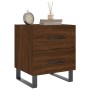 Nightstand 2 pcs oak brown engineered wood 40x35x47.5 cm by vidaXL, Nightstands - Ref: Foro24-827371, Price: 93,06 €, Discoun...