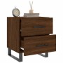 Nightstand 2 pcs oak brown engineered wood 40x35x47.5 cm by vidaXL, Nightstands - Ref: Foro24-827371, Price: 93,06 €, Discoun...