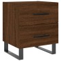 Nightstand 2 pcs oak brown engineered wood 40x35x47.5 cm by vidaXL, Nightstands - Ref: Foro24-827371, Price: 93,06 €, Discoun...