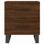 Nightstand 2 pcs oak brown engineered wood 40x35x47.5 cm by vidaXL, Nightstands - Ref: Foro24-827371, Price: 93,06 €, Discoun...