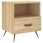 Sonoma oak engineered wood bedside table 40x35x47.5 cm by vidaXL, Nightstands - Ref: Foro24-827378, Price: 39,99 €, Discount: %