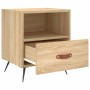 Mesita de noche madera de ingeniería roble Sonoma 40x35x47,5 cm de vidaXL, Mesitas de noche - Ref: Foro24-827378, Precio: 39,...