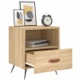 Sonoma oak engineered wood bedside table 40x35x47.5 cm by vidaXL, Nightstands - Ref: Foro24-827378, Price: 39,99 €, Discount: %