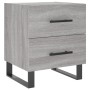 Bedside tables 2 units engineered wood gray Sonoma 40x35x47.5 cm by vidaXL, Nightstands - Ref: Foro24-827369, Price: 97,09 €,...