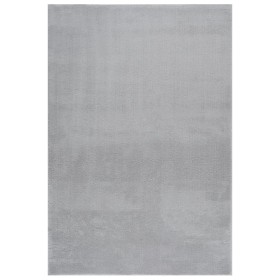 Alfombra de pelo corto esponjoso suave lavable gris 160x230 cm de vidaXL, Alfombras - Ref: Foro24-342194, Precio: 85,99 €, De...