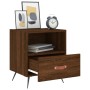 Brown oak engineered wood bedside table 40x35x47.5 cm by vidaXL, Nightstands - Ref: Foro24-827386, Price: 46,89 €, Discount: %