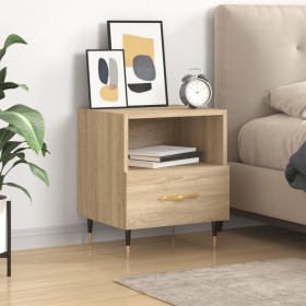 Sonoma oak engineered wood bedside table 40x35x47.5 cm by vidaXL, Nightstands - Ref: Foro24-827394, Price: 32,99 €, Discount: %