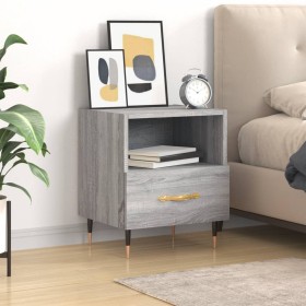 Sonoma gray engineered wood bedside table 40x35x47.5 cm by vidaXL, Nightstands - Ref: Foro24-827400, Price: 42,96 €, Discount: %